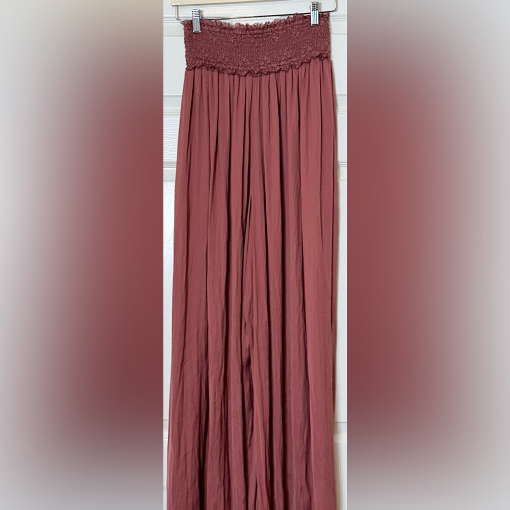 Intimately Free People Pink Ultra High Waisted Wide Leg Dressy Pants Size Medium - Picture 3 of 9